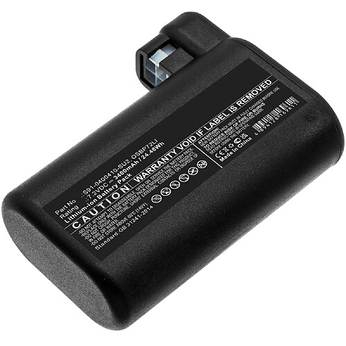 Batterie pour Electrolux ERV5210TG, ERV5100IW, ERV5210IW, ERV5100TG, OSBP72LI25, AEG Electrolux Osiris, RX7-1-TM 3400mAh de CELLONIC