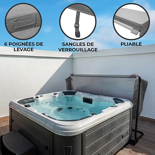 Monstershop Couverture de Jacuzzi 2.1m - Gris