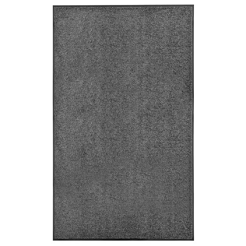 vidaXL Paillasson lavable Anthracite 90x150 cm