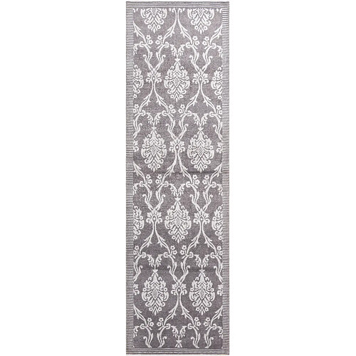 Vidal Tapis de couloir en laine 300x89 gris Darya