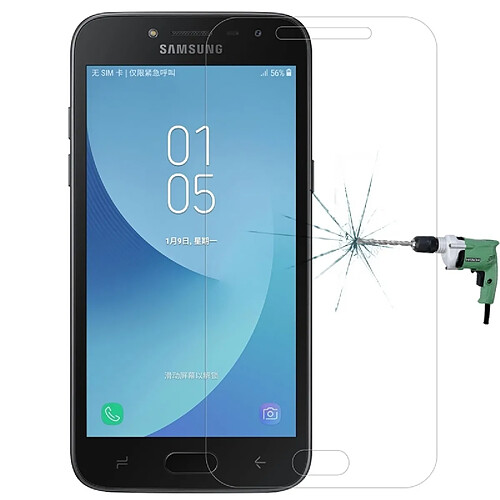 Wewoo Verre trempé pour Samsung Galaxy J2 Pro 2018 0.33mm 9H dureté de surface Incroyable H Anti-Explosion non-plein écran