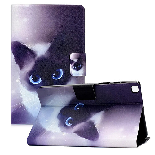 Etui en PU Conception d'impression de motifs tête de chat pour votre Samsung Galaxy Tab A7 Lite 8.7 pouces T220/T225