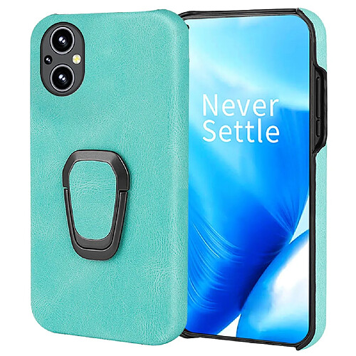 Coque en TPU + PU avec béquille rotative, vert clair pour votre OnePlus Nord N20 5G