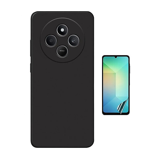 Kit De Film Hydrogel Avant À Couverture Complète + Couverture En Silicone Liquide Phonecare Pour Xiaomi Redmi 14C - Noir