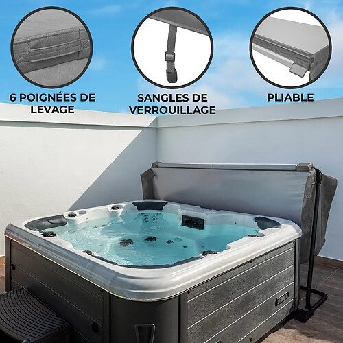 Monstershop Couverture de Jacuzzi 2.2m - Gris