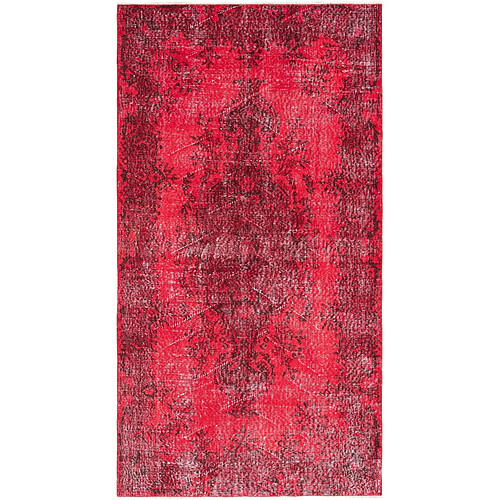 Vidal Tapis de laine 213x114 rouge Ultra Vintage