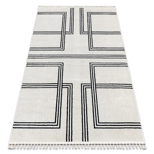 RUGSX Tapis AMOUR 53091C crème - Géométrique, lignes moderne, élégant 118x180 cm