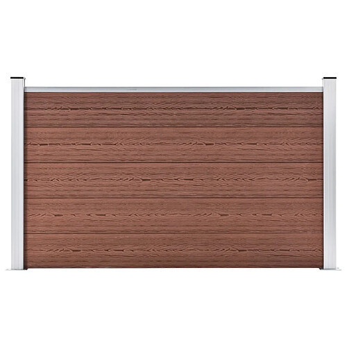 vidaXL Clôture jardin WPC Marron - 180x105 cm