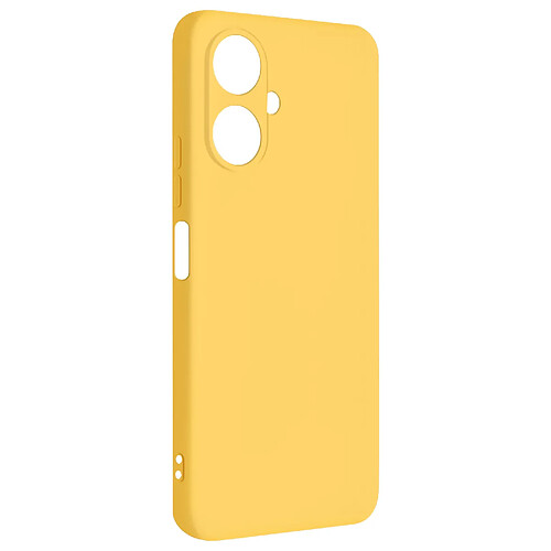 Avizar Coque pour Xiaomi Redmi 13C Semi-rigide Mat Anti-traces Dragonne Jaune