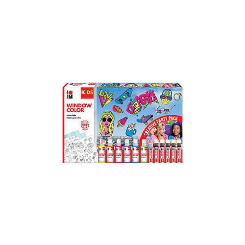 Marabu KiDS Kit Window Color 'Party Pack', 6 x 80 ml ()