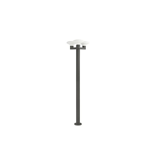 faro Lampadaire Extérieur Blubs Gris foncé 3x15W Max E27