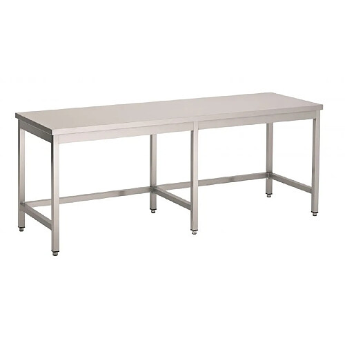 Table Inox Pro Sans Etagère Avec Renfort - Gamme 700 - Combisteel