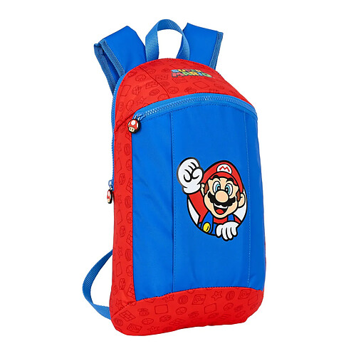 Sac à dos enfant Super Mario Mini Rouge Bleu (22 x 39 x 10 cm)