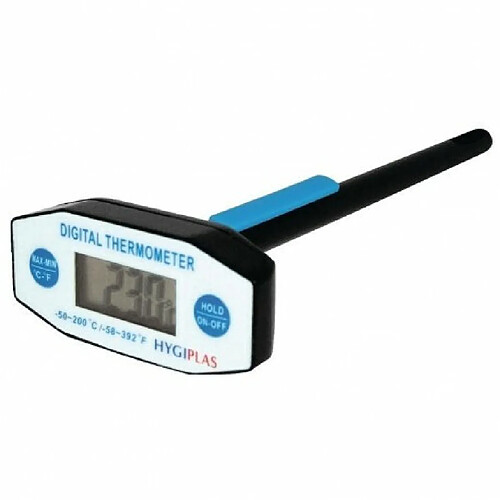 Thermomètre écran LCD et sonde - 50° à + 150 °C - Hygiplas