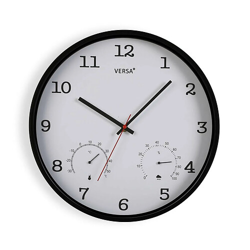 Horloge Murale Versa Blanc Plastique (4,3 x 35,5 x 35,5 cm)