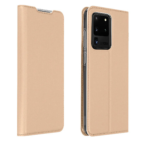 Étui Samsung Galaxy S20 Ultra Porte-carte Support Vidéo Dux Ducis Rose Gold