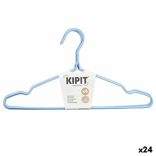 Kipit Jeu de porte-manteaux Métal Silicone 40 x 21 x 0,5 cm (24 Unités)