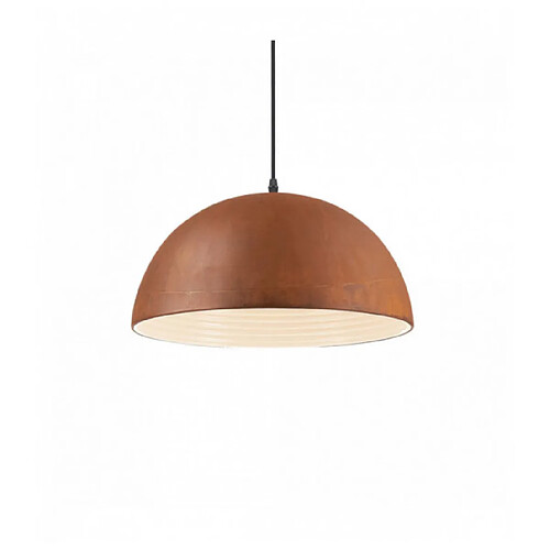 Ideal Lux Suspension Corten FOLK 1 ampoule Hauteur 13 Cm