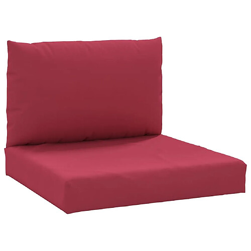 Maison Chic Lot de 2 Coussins Confort,Coussins de palette rouge bordeaux tissu oxford -GKD92059