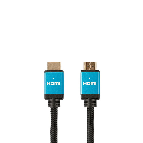 D2 Diffusion Câble HDMI mâle/mâle 2.1 en nylon tressé - 5m - compatible 8K/60Hz - 4K/120Hz