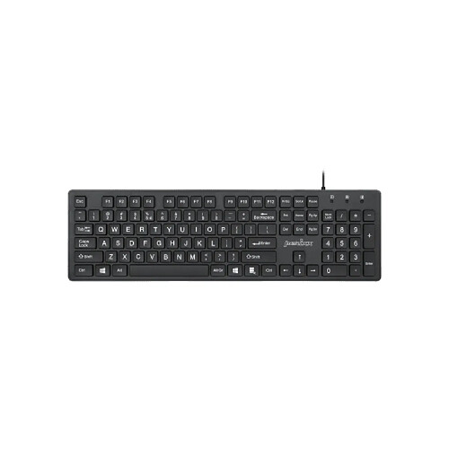 Perixx PERIBOARD-210 Clavier Câble USB Filaire QWERTZ Avec Touches Silencieuses en Ciseaux Noir