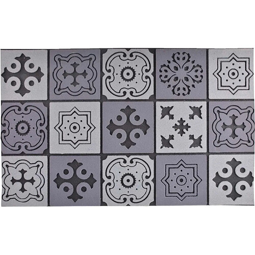 Esschert Design Tapis en caoutchouc motif Mosaique.