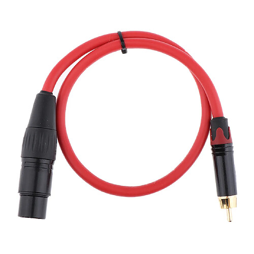 câble de raccordement femelle à xlr xlrm femelle à cordon audio rca mâle 50cm