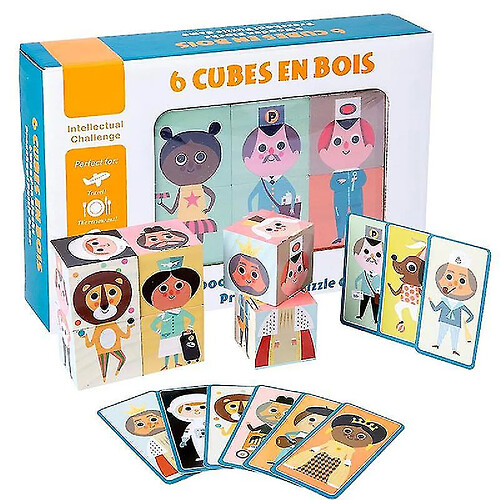 Universal Personnage en bois match puzzle jouets en bois jeux interactifs pour les parents éducation