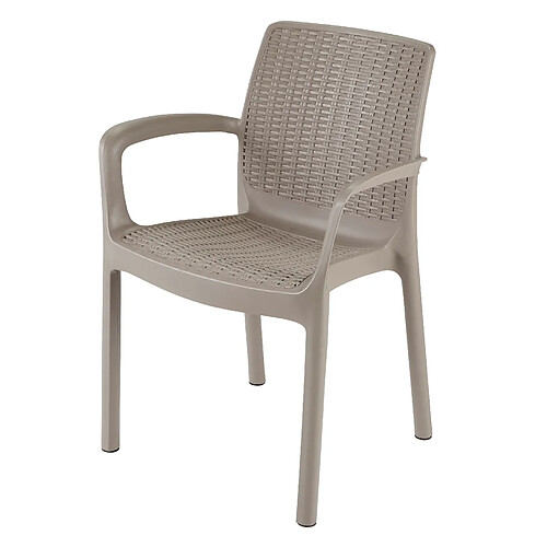 Keter Fauteuil de jardin Bali Cappuccino empilable