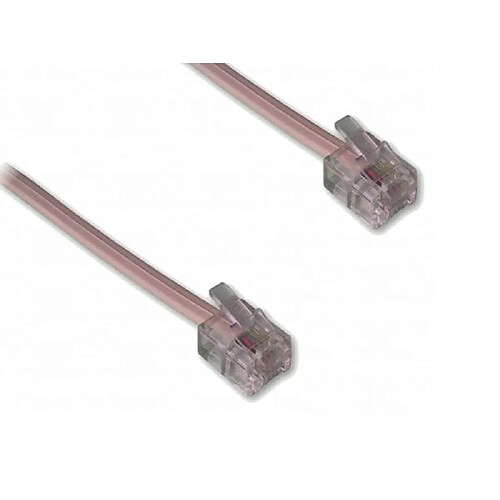 Cable RJ11 6P4C mâle / 6P4C mâle, ivoire, 3m00