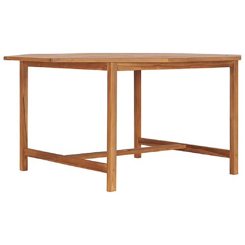 vidaXL Table de jardin 150x150x75 cm Bois de teck solide