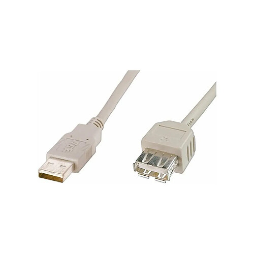 DIGITUS Rallonge USB 2.0, 1,8 m, beige ()