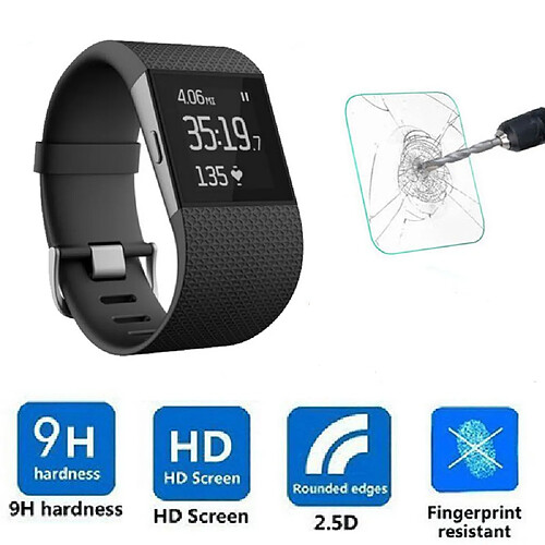 PHONECARE Film Verre de Protection Écran Smartwatch / Smartband - Fitbit Surge