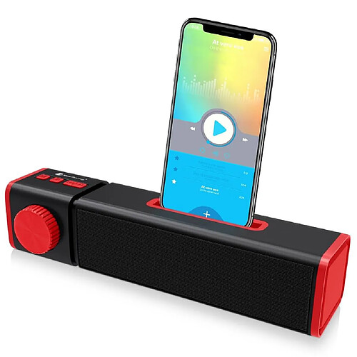 Yonis Enceinte Bluetooth Sans Fil TWS Support Carte TF MP3 FM Appel Mains-Libres