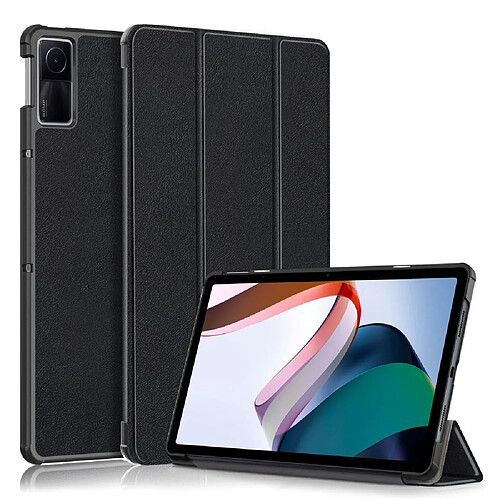 Etui en PU fonction d'éveil/veille automatique avec support pour votre Xiaomi Redmi Pad 10.6 pouces - noir