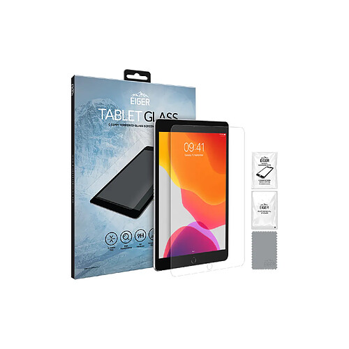 Eiger Film de protection d'écran en verre trempé pour Samsung Galaxy Tab S7 Transparent avec kit de nettoyage