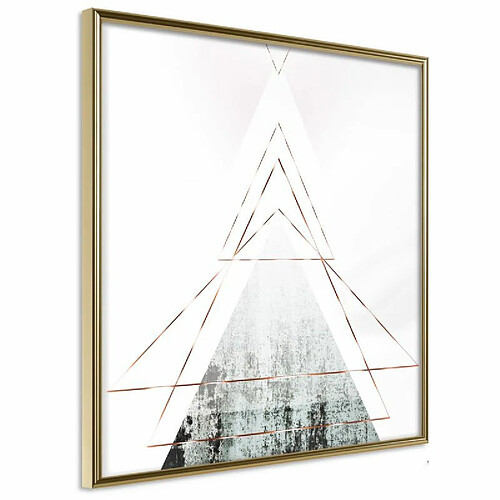 Paris Prix Affiche Murale Encadrée Snow-Capped Peak 50 x 50 cm Or