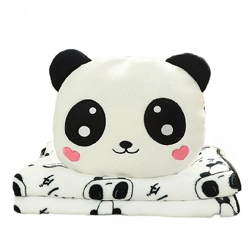 Universal 35 cm Couverture pour panda mignon Peluche Oreiller Peluche Douce Animaux de dessin animé Poupée panda Coussin coussin bébé petite amie Cadeau | Peluche animaux en peluche