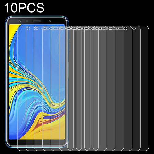 Wewoo Film de verre trempé de 10 PCS 0.26mm 9H 2.5D pour Galaxy A7 2018