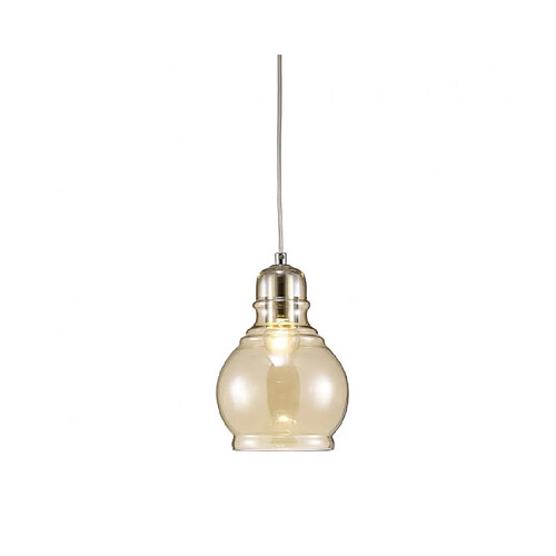 Luminaire Center Suspension Ariel Chrome poli 1 ampoule 28cm