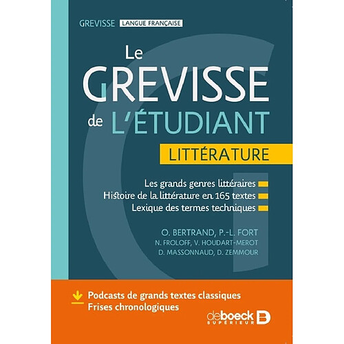 Le Grevisse de l'étudiant : littérature