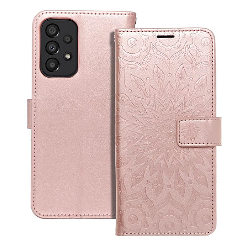 Ozzzo etui forcell mezzo book pour samsung a33 5g mandala or rose