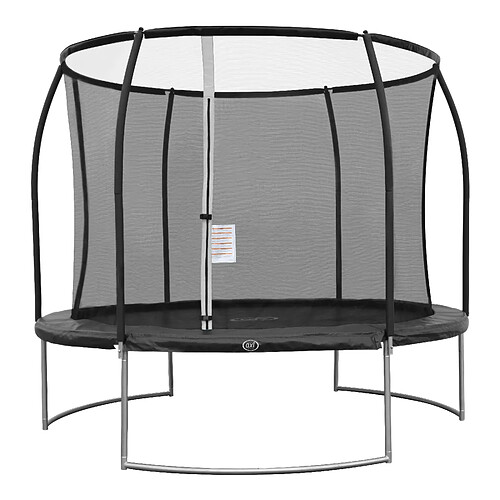 Trampoline rond avec filet - AXI Boston - Ø 305 cm en noir | Trampoline entérré et hors sol pour enfants | Pour le jardin / l'extérieur