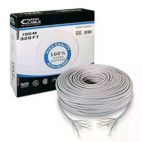 Câble Nanocable Ftp Cat6 100M Rigide