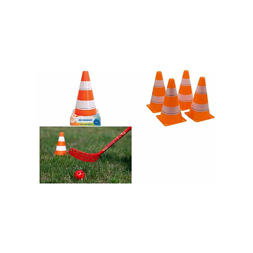 Schilder Fun Sport SCHILDKRÖT Cônes de signalisation, set de 4, orange / blanc ()