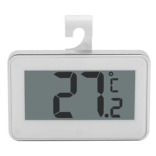 Wewoo Thermomètre de réfrigérateur LCD grand avec thermomètre numérique à aimant réglable (blanc)