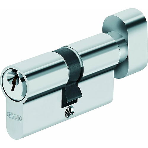 ABUS KE5NZ55/K45 Cylindre à bouton Nickelé zingué E5 45 x 55 mm