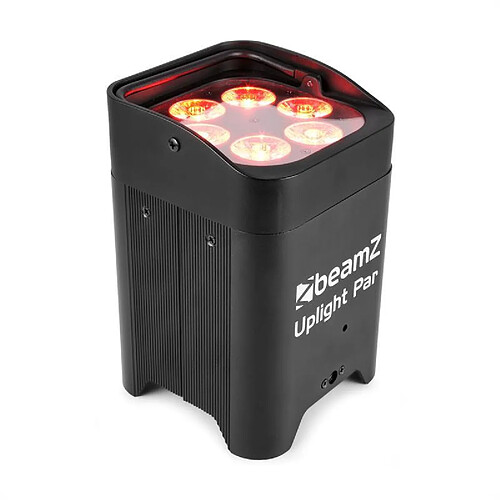 BeamZ BBP96 Uplight PAR 6x12W Projecteur LED 6 en 1 UV RVBAB 72W batterie - noir BeamZ