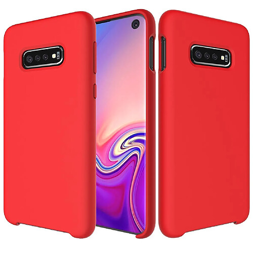 Coque en silicone liquide doux rouge pour votre Samsung Galaxy S10