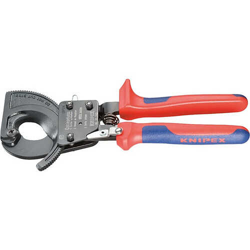 KNIPEX Coupe-câble, tête vernie, Long. : 280 mm, Ø de la capacité de coupe 52* mm, Section du conducteur 380 mm²